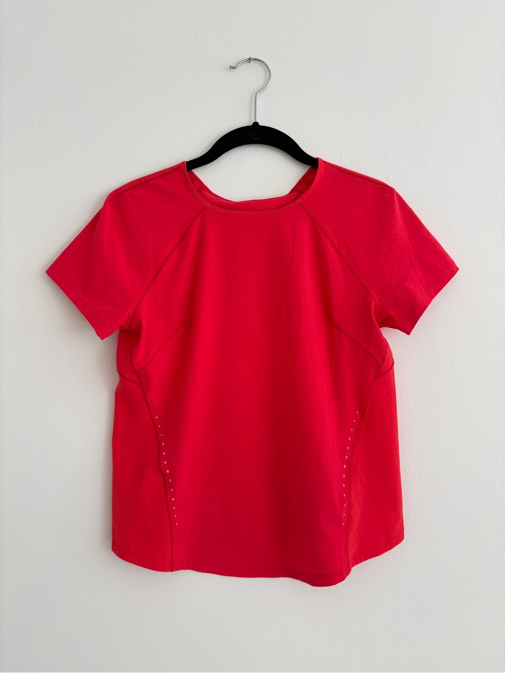 Lululemon Red Athletic Short Sleeve Top